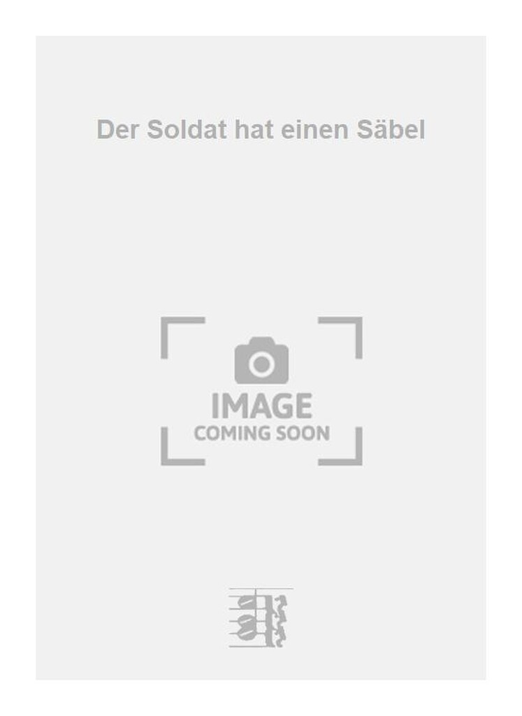 Der Soldat hat einen Säbel